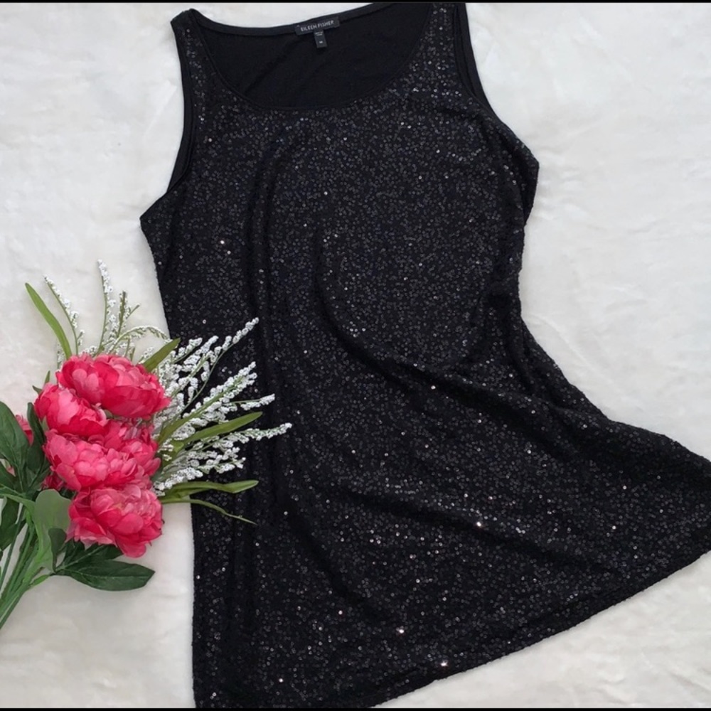 Black Sequin Dress
